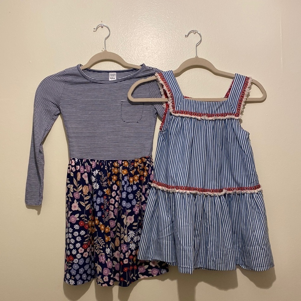 PEAS AND QUEUES & Carterโs skirt . Size 8 . Set 2 . New & used .